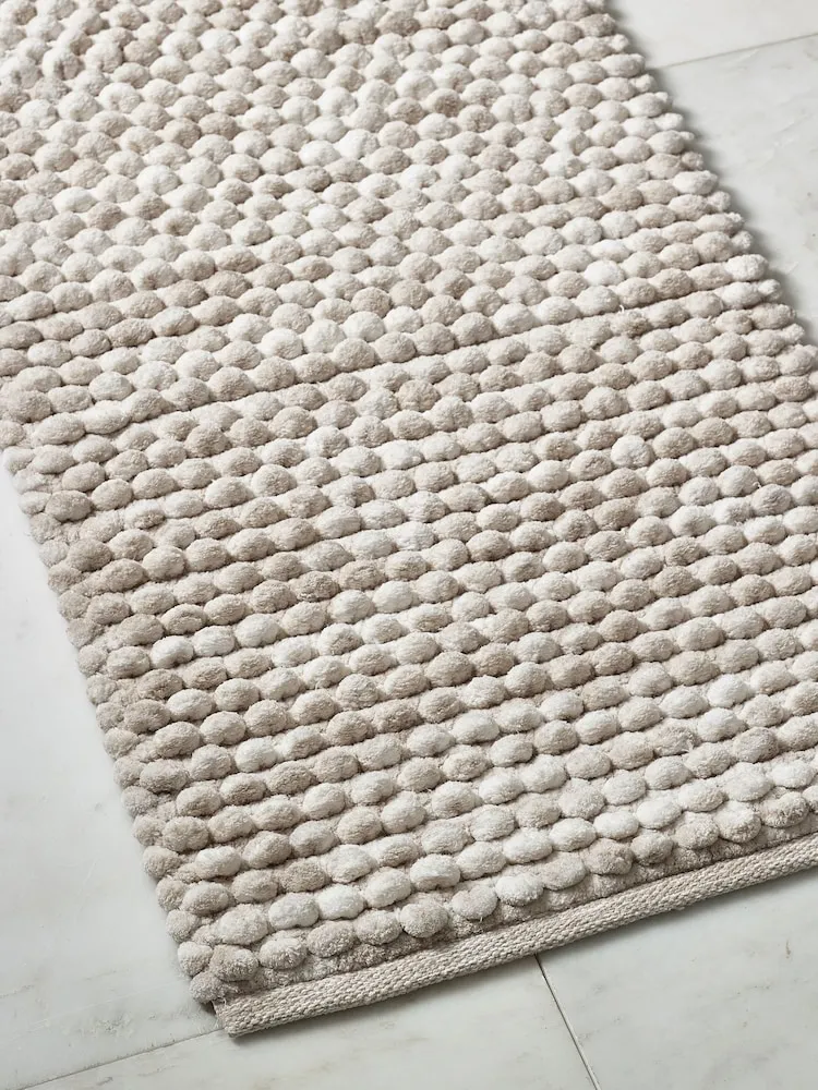 Natural Giant Bobble Runner Bath Mat - Image 2