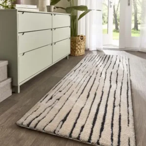 Origin Rugs White Woodweave Runner