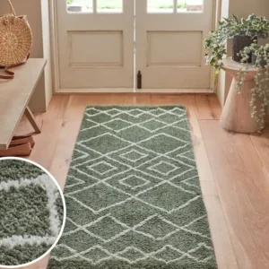 Sage Green Smart Global Berber Runner